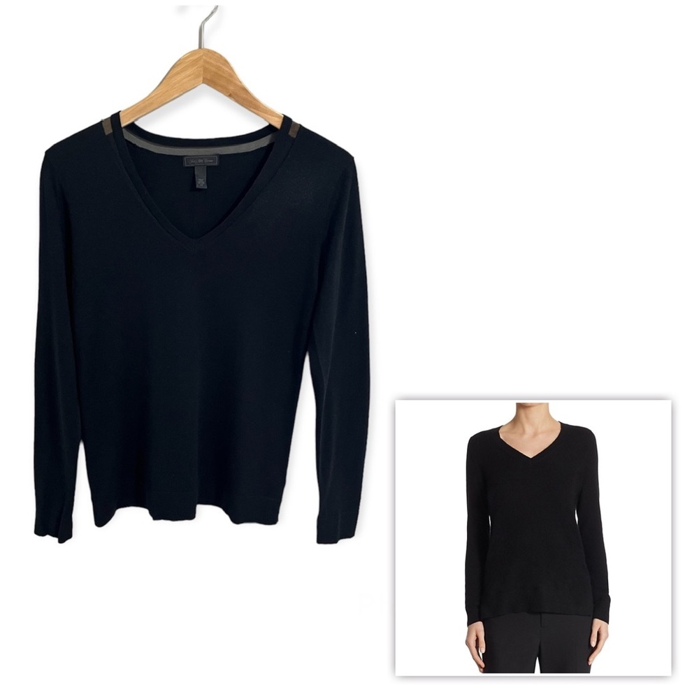 Saks Fifth Avenue Silk Cashmere V Neck Sweater